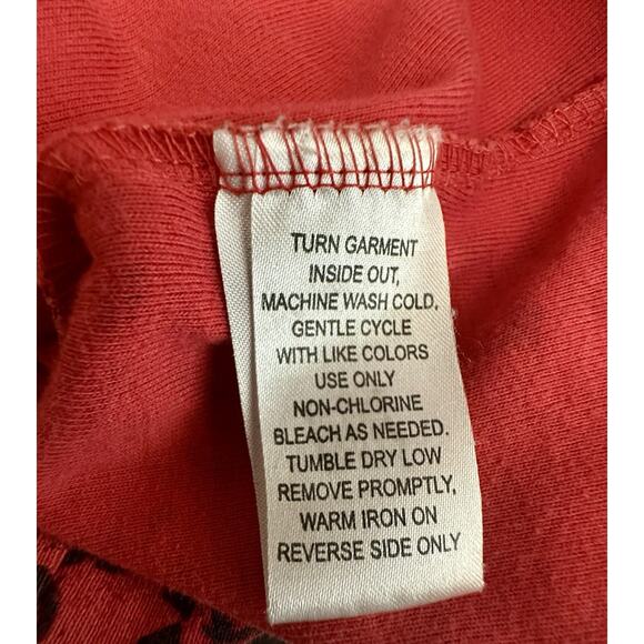 Vtg Red And Black Floral And Paisley Size Small Blouse - Picture 6 of 6